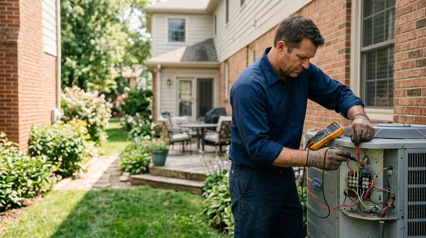 HVAC technician working near Walbridge, OH